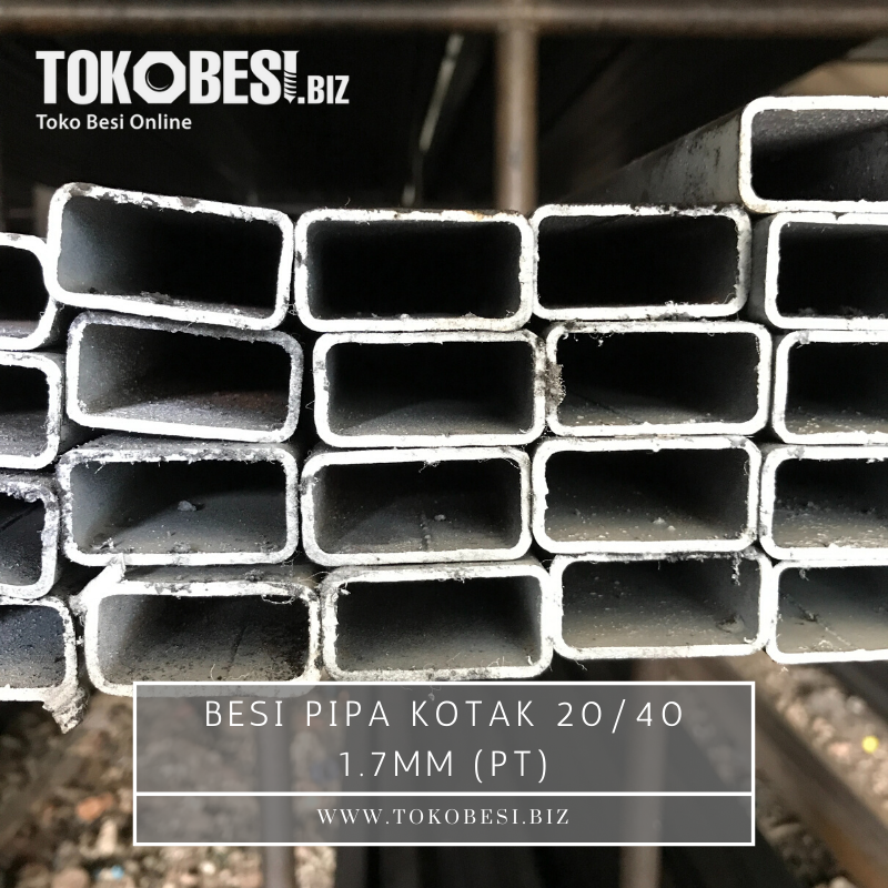  Besi  Pipa Kotak  20 40 1 7mm pt Tokobesi biz